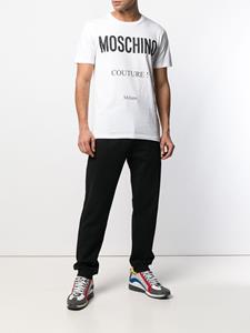 Moschino T-shirt met couture! logo - Wit
