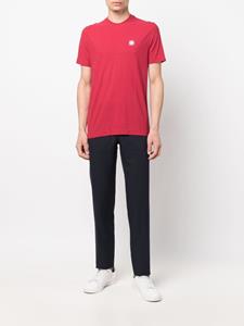 Zanone T-shirt met logopatch - Rood