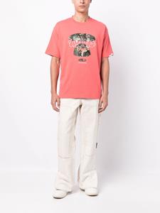 AAPE BY *A BATHING APE T-shirt met print - Roze