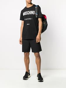 Moschino T-shirt met logoprint - Zwart