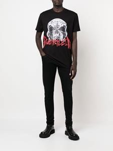 Philipp Plein T-shirt met doodskopprint - Zwart