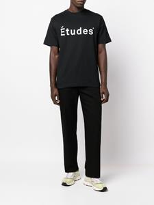 Etudes T-shirt met logoprint - Zwart