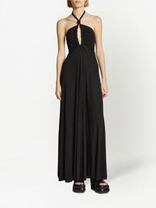 Proenza Schouler Maxi-jurk met halternek - Zwart