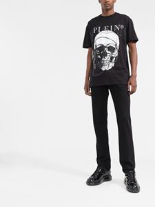 Philipp Plein T-shirt met doodskopprint - Zwart