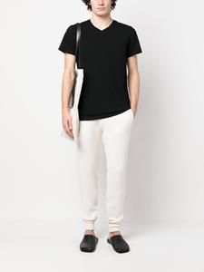 Jil Sander T-shirt met V-hals - Zwart