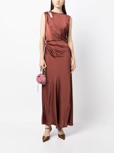 Rachel Gilbert Satijnen maxi-jurk - Roze