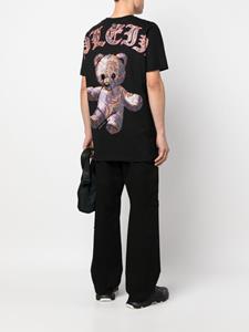 Philipp Plein T-shirt met teddybeerprint - Zwart