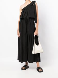 Goen.J Asymmetrische maxi-jurk - Zwart