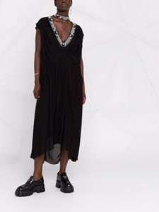 Prada Maxi-jurk met gedrapeerd-effect - Zwart