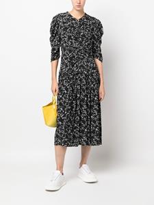 Proenza Schouler Maxi-jurk met abstract patroon - Zwart