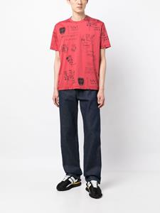 Junya Watanabe MAN T-shirt met print - Blauw