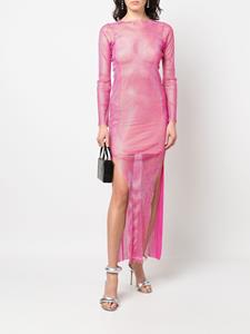 Santa Brands Maxi-jurk verfraaid met strass - Roze