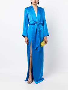 Michelle Mason Avondjurk met gestrikte voorkant - Blauw