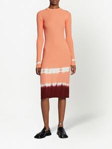 Proenza Schouler White Label Ribgebreide jurk - Oranje