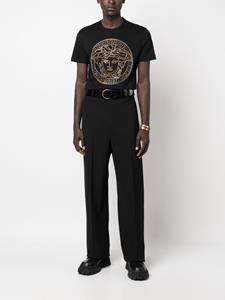 Versace Medusa print T-shirt - Zwart