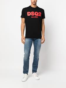 Dsquared2 T-shirt met logoprint - Zwart