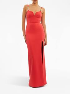 Rebecca Vallance Piero chain-link detail gown dress - Roze