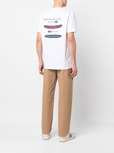 Woolrich T-shirt met logoprint - Wit