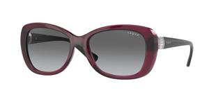 VOGUE VO2943SB | Damen-Sonnenbrille | Butterfly | Fassung: Kunststoff Rot | Glasfarbe: Grau