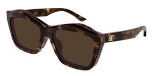 Balenciaga Sonnenbrillen für Frauen BB0216S 002 T57 Acetate145 Havana
