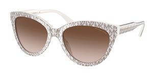 MICHAEL KORS MK2158 MAKENA | Damen-Sonnenbrille | Butterfly | Fassung: Kunststoff Beige | Glasfarbe: Braun