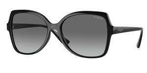 VOGUE VO5488S | Damen-Sonnenbrille | Butterfly | Fassung: Kunststoff Schwarz | Glasfarbe: Grau
