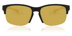 ADIDAS SP0048 | Herren-Sonnenbrille | Eckig | Fassung: Kunststoff Schwarz | Glasfarbe: Gelb