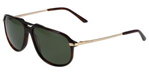 JAGUAR J 7258 | Herren-Sonnenbrille | Pilot | Fassung: Kunststoff Schwarz | Glasfarbe: Grün