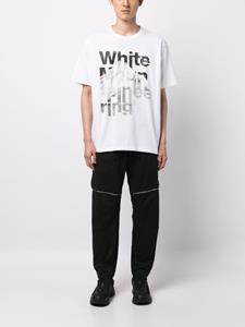 White Mountaineering logo-print cotton T-shirt - Wit