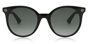 GUCCI GG0091S | Damen-Sonnenbrille | Rund | Fassung: Kunststoff Schwarz | Glasfarbe: Grau