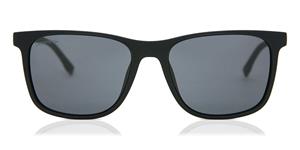 LACOSTE L882S | Herren-Sonnenbrille | Eckig | Fassung: Kunststoff Schwarz | Glasfarbe: Grau / Blau