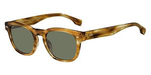 hugobosseyewear Hugo Boss Eyewear Sonnenbrillen für Männer 1380/S WGW T51 QT 145 Stripped Brown