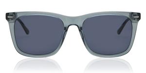 CALVIN KLEIN CK 21507 S | Herren-Sonnenbrille | Eckig | Fassung: Kunststoff Blau | Glasfarbe: Grau / Blau