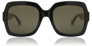 guccieyewear Gucci Eyewear Sonnenbrillen für Frauen GG0036SN 002 Acetato Shiny Black