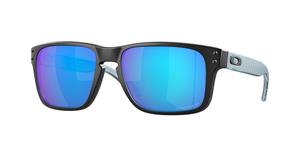 OAKLEY OJ9007 | Unisex-Sonnenbrille | Eckig | Fassung: Kunststoff Schwarz | Glasfarbe: Blau