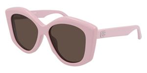 Balenciaga Sonnenbrillen für Frauen BB0126S 003 T56 Acetate 145 Pink