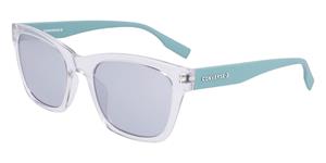 CONVERSE CV530S MALDEN | Damen-Sonnenbrille | Eckig | Fassung: Kunststoff Transparent | Glasfarbe: Grau