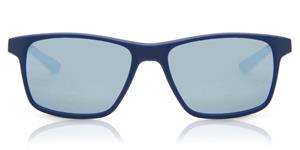 NIKE WHIZ EV1160 | Unisex-Sonnenbrille | Eckig | Fassung: Kunststoff Grau | Glasfarbe: Blau
