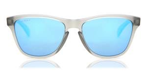 OAKLEY OJ9006 | Herren-Sonnenbrille | Oval | Fassung: Kunststoff Grau | Glasfarbe: Blau