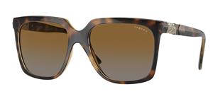 VOGUE VO5476SB | Damen-Sonnenbrille | Eckig | Fassung: Kunststoff Havanna | Glasfarbe: Braun