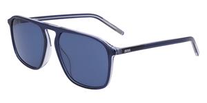 ZEISS ZS22507S | Herren-Sonnenbrille | Eckig | Fassung: Kunststoff Blau | Glasfarbe: Blau
