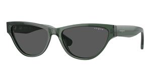 VOGUE VO5513S | Damen-Sonnenbrille | Butterfly | Fassung: Kunststoff Grün | Glasfarbe: Grau