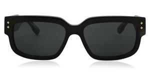 Gucci GG1218S 001 zwart grijze zonnebril