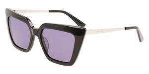 CALVIN KLEIN CK22516S | Damen-Sonnenbrille | Butterfly | Fassung: Kunststoff Schwarz | Glasfarbe: Grau
