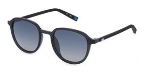 FILA FIASFI313 | Herren-Sonnenbrille | Rund | Fassung: Kunststoff Blau | Glasfarbe: Blau