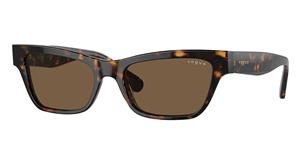 VOGUE VO5514S | Damen-Sonnenbrille | Butterfly | Fassung: Kunststoff Havanna | Glasfarbe: Braun