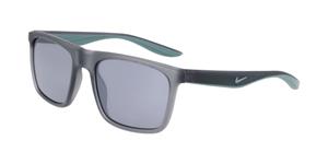 NIKE CHAK DZ7372 | Unisex-Sonnenbrille | Eckig | Fassung: Kunststoff Grau | Glasfarbe: Grau