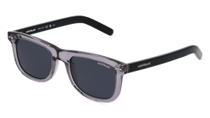 MONTBLANC MB0260S | Herren-Sonnenbrille | Eckig | Fassung: Kunststoff Grau | Glasfarbe: Grau