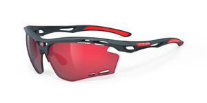 RUDY PROJECT SP623838 PROPULSE | Unisex-Sonnenbrille | Eckig | Fassung: Kunststoff Schwarz | Glasfarbe: Rot