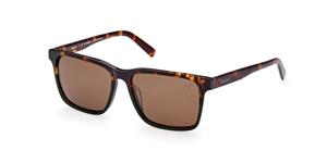 TIMBERLAND TB9306 | Herren-Sonnenbrille | Eckig | Fassung: Kunststoff Havanna | Glasfarbe: Braun